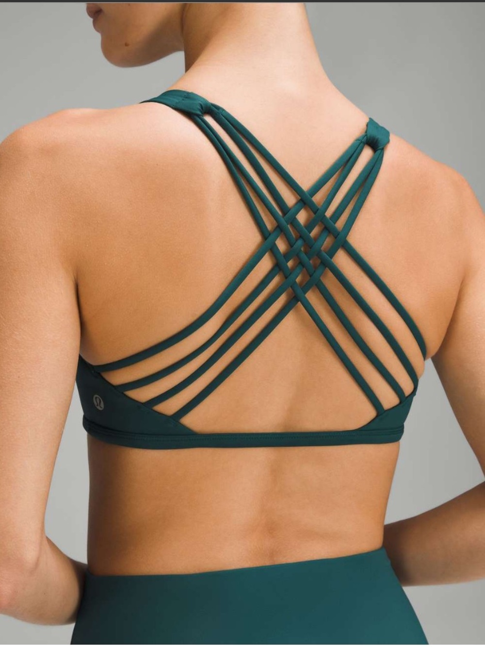 LULULEMON Free to Be Bra Wild *Light Support, A/B Cup - Storm Teal sz 6